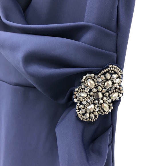 ALEX EVENINGS Short Side Ruched Compression Collection Dress Surplice Size 16 - Picture 6 of 9